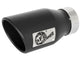 Mach Force-Xp 409 Stainless Steel Clamp-on Exhaust Tip Black 3 Inch Inlet x 4-1/2 Inch Outlet x 9 Inch L Left aFe Power aFe Power