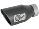 Mach Force-Xp 409 Stainless Steel Clamp-on Exhaust Tip High-Temp Metallic Black 3 Inch Inlet x 4-1/2 Inch Outlet x 9 Inch L Left aFe Power aFe Power