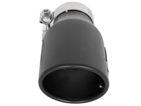Mach Force-Xp 409 Stainless Steel Clamp-on Exhaust Tip Black 3 Inch Inlet x 4-1/2 Inch Outlet x 9 Inch L Left aFe Power aFe Power
