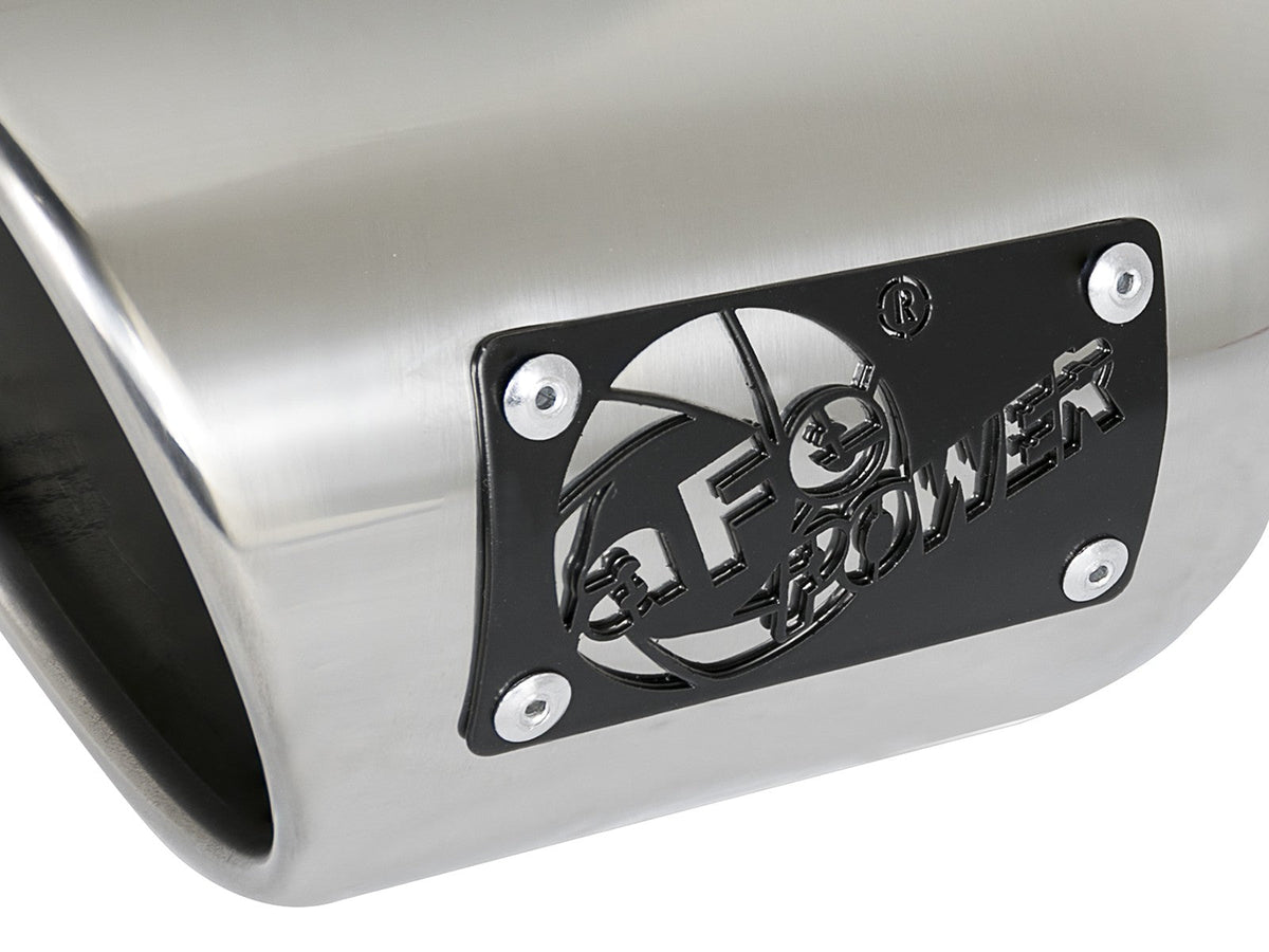 Mach Force-Xp 409 Stainless Steel Clamp-on Exhaust Tip Polished 3 Inch Inlet x 4-1/2 Inch Outlet x 9 Inch L aFe Power aFe Power