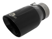 Mach Force-Xp 304 Stainless Steel Clamp-on Exhaust Tip Black 3 Inch Inlet x 4-1/2 Inch Outlet x 9 Inch L aFe Power aFe Power