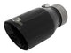 Mach Force-Xp 304 Stainless Steel Clamp-on Exhaust Tip Black 3 Inch Inlet x 4-1/2 Inch Outlet x 9 Inch L aFe Power aFe Power