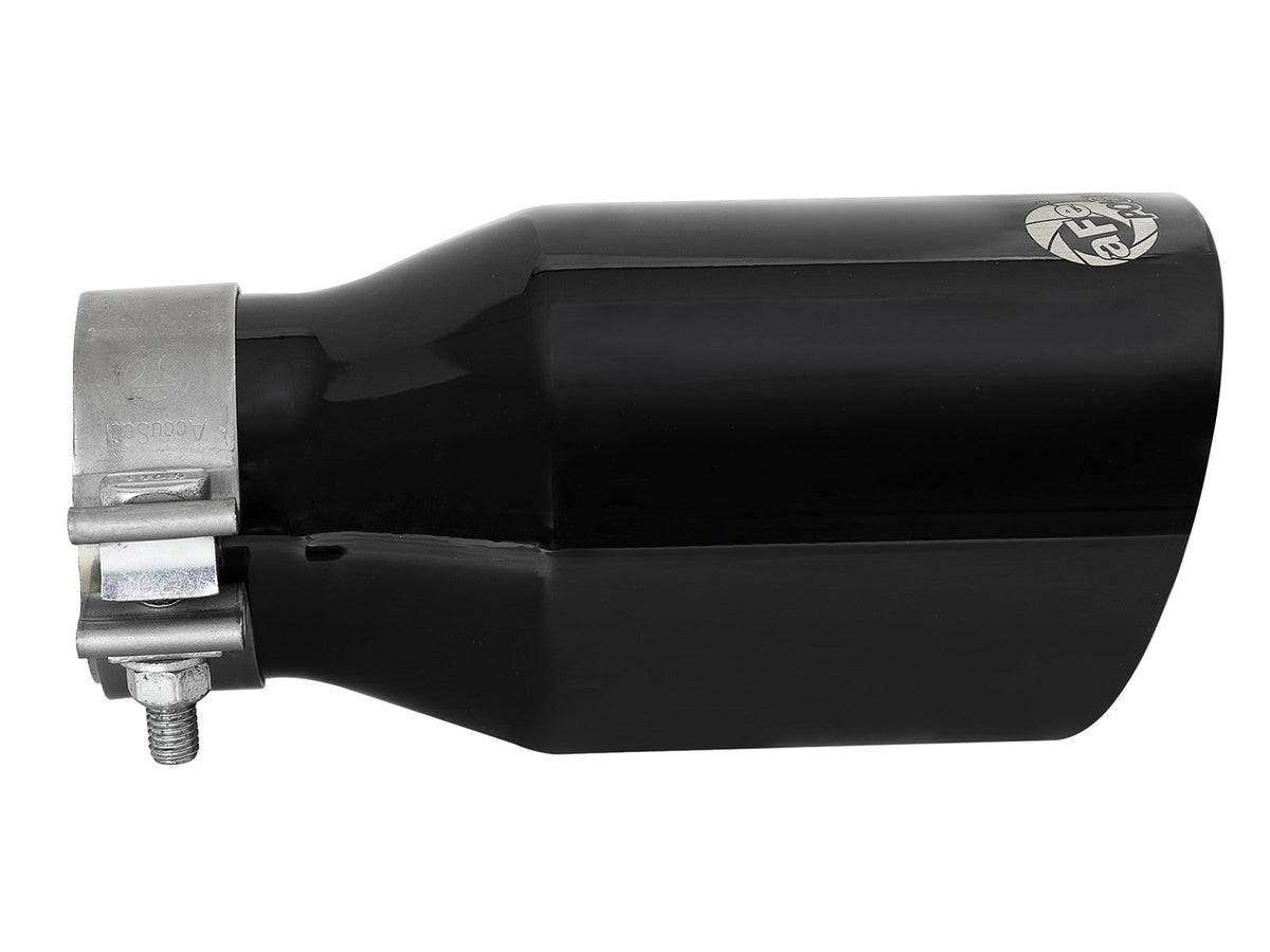 Mach Force-Xp 304 Stainless Steel Clamp-on Exhaust Tip Black 3 Inch Inlet x 4-1/2 Inch Outlet x 9 Inch L aFe Power aFe Power