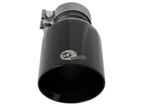 Mach Force-Xp 304 Stainless Steel Clamp-on Exhaust Tip Black 3 Inch Inlet x 4-1/2 Inch Outlet x 9 Inch L aFe Power aFe Power