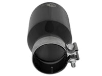 Mach Force-Xp 304 Stainless Steel Clamp-on Exhaust Tip Black 3 Inch Inlet x 4-1/2 Inch Outlet x 9 Inch L aFe Power aFe Power