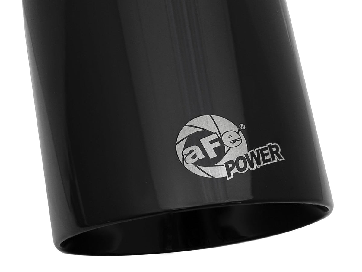 Mach Force-Xp 304 Stainless Steel Clamp-on Exhaust Tip Black 3 Inch Inlet x 4-1/2 Inch Outlet x 9 Inch L aFe Power aFe Power