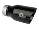 Mach Force-Xp 304 Stainless Steel Clamp-on Exhaust Tip Black 3 Inch Inlet x 4-1/2 Inch Outlet x 9 Inch L Bolt On aFe Power aFe Power