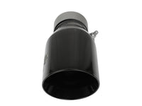 Mach Force-Xp 304 Stainless Steel Clamp-on Exhaust Tip Black 3 Inch Inlet x 4-1/2 Inch Outlet x 9 Inch L Bolt On aFe Power aFe Power