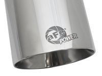 Mach Force-Xp 304 Stainless Steel Clamp-on Exhaust Tip Polished 3 Inch Inlet x 4-1/2 Inch Outlet x 9 Inch L Bolt On aFe Power aFe Power