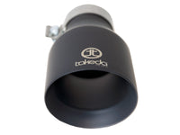 Takeda 409 Stainless Steel Clamp-on Exhaust Tip Black 3 Inch Inlet x 5 Inch Outlet x 9 Inch L aFe Power aFe Power