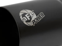 Mach Force-Xp Stainless Steel Clamp-on Exhaust Tip Black Right Side Exit 3-1/2 Inch Inlet x 4 Inch Outlet x 7 Inch L aFe Power aFe Power