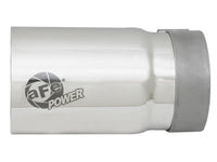 Mach Force-Xp 304 Stainless Steel Clamp-on Exhaust Tip Polished Right Side Exit 3-1/2 Inch Inlet x 4 Inch Outlet x 7 Inch L aFe Power aFe Power