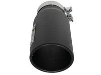 Mach Force-Xp 409 Stainless Steel Clamp-on Exhaust Tip Black 3-1/2 Inch Inlet x 4-1/2 Inch Outlet x 12 Inch L Right aFe Power aFe Power