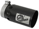 Rebel Xd Series 409 Stainless Steel Clamp-on Exhaust Tip Black Right Side Exit 4 Inch Inlet x 5 Inch Outlet x 10 Inch L aFe Power aFe Power