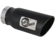 Mach Force-Xp 409 Stainless Steel Clamp-on Exhaust Tip Black 4 Inch Inlet x 5 Inch Outlet x 12 Inch L Right aFe Power aFe Power