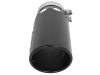 Mach Force-Xp 409 Stainless Steel Clamp-on Exhaust Tip Black Right Side Exit 4 Inch Inlet x 5 Inch Outlet x 12 Inch L aFe Power aFe Power