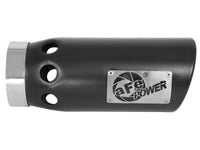Mach Force-Xp 409 Stainless Steel Clamp-on Exhaust Tip Black Right Side Exit 4 Inch Inlet x 5 Inch Outlet x 12 Inch L aFe Power aFe Power