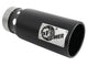 Saturn 4S 409 Stainless Steel Clamp-on Exhaust Tip Black Right Side Exit 4 Inch Inlet x 5 Inch Outlet x 12 Inch L aFe Power aFe Power