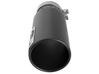 Saturn 4S 409 Stainless Steel Clamp-on Exhaust Tip Black Right Side Exit 4 Inch Inlet x 5 Inch Outlet x 12 Inch L aFe Power aFe Power