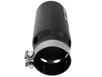 Saturn 4S 409 Stainless Steel Clamp-on Exhaust Tip Black Right Side Exit 4 Inch Inlet x 5 Inch Outlet x 12 Inch L aFe Power aFe Power