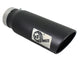 Mach Force-Xp 409 Stainless Steel Clamp-on Exhaust Tip Black 4 Inch Inlet x 5 Inch Outlet x 15 Inch L aFe Power aFe Power