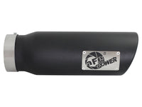 Mach Force-Xp 409 Stainless Steel Clamp-on Exhaust Tip Black 4 Inch Inlet x 5 Inch Outlet x 15 Inch L aFe Power aFe Power
