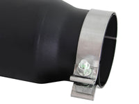 Mach Force-Xp 409 Stainless Steel Clamp-on Exhaust Tip Black 4 Inch Inlet x 5 Inch Outlet x 15 Inch L aFe Power aFe Power
