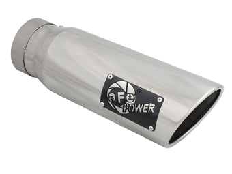 compare product Mach Force-Xp 409 Stainless Steel Clamp-on Exhaust Tip Polished 4 Inch Inlet x 5 Inch Outlet x 15 Inch L aFe Power