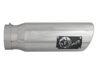 Mach Force-Xp 409 Stainless Steel Clamp-on Exhaust Tip Polished 4 Inch Inlet x 5 Inch Outlet x 15 Inch L aFe Power aFe Power