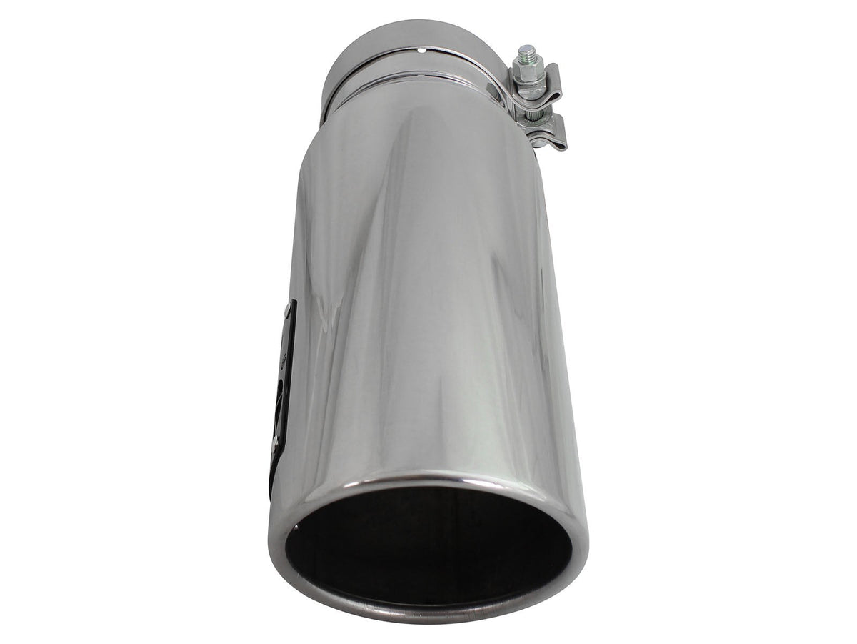 Mach Force-Xp 409 Stainless Steel Clamp-on Exhaust Tip Polished 4 Inch Inlet x 5 Inch Outlet x 15 Inch L aFe Power aFe Power