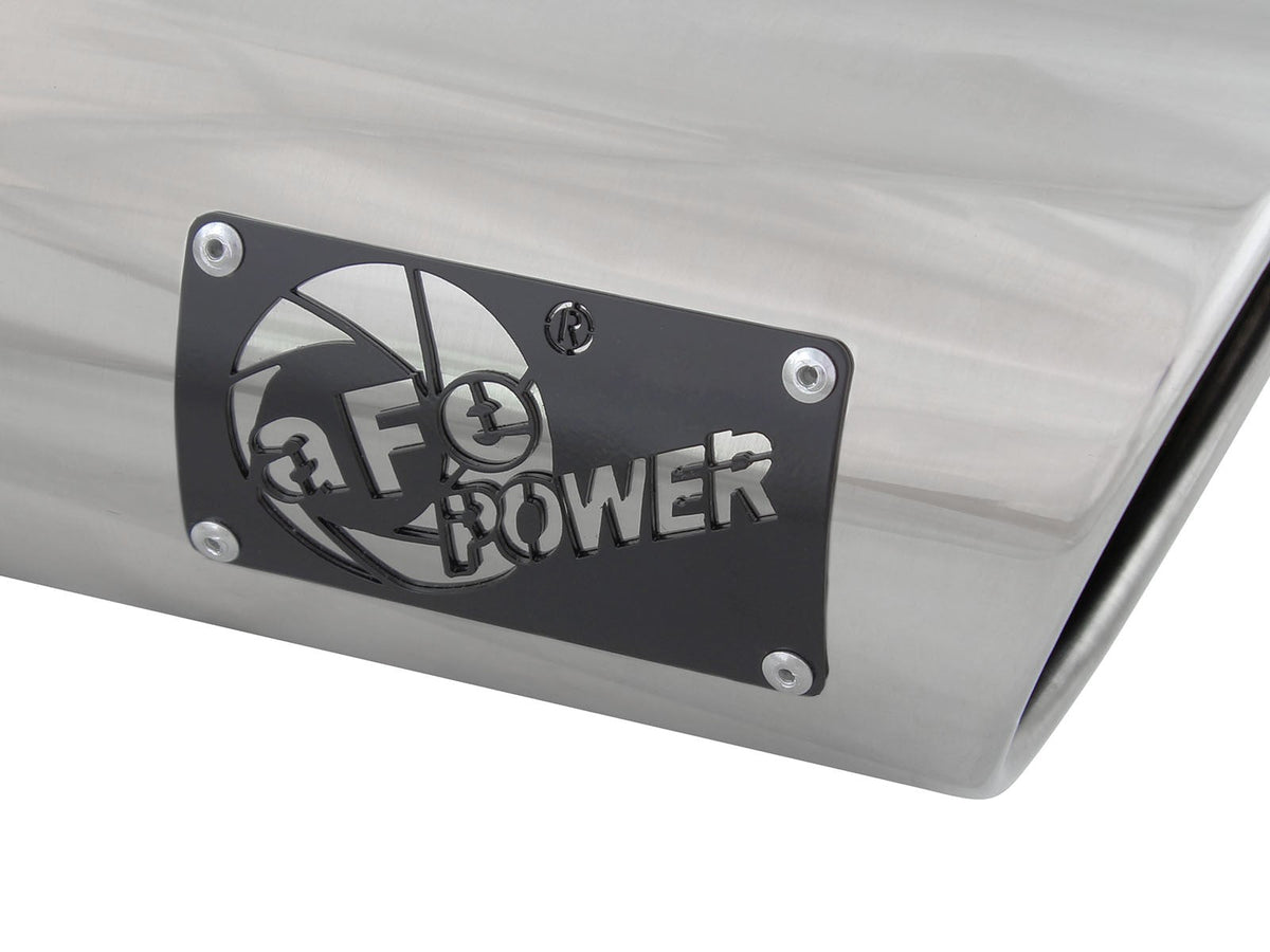 Mach Force-Xp 409 Stainless Steel Clamp-on Exhaust Tip Polished 4 Inch Inlet x 5 Inch Outlet x 15 Inch L aFe Power aFe Power