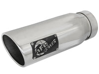 Mach Force-Xp 304 Stainless Steel Clamp-on Exhaust Tip Polished Left Side Exit 4 Inch Inlet x 5 Inch Outlet x 12 Inch L aFe Power aFe Power