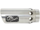 Mach Force-Xp 409 Stainless Steel Clamp-on Exhaust Tip Polished Left Side Exit 4 Inch Inlet x 5 Inch Outlet x 12 Inch L aFe Power aFe Power