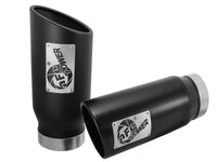 Mach Force-Xp 409 Stainless Steel Clamp-on Exhaust Tip Black 4 Inch Inlet x 5 Inch Outlet x 12 Inch L Left / Right aFe Power aFe Power