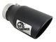 Mach Force-Xp 409 Stainless Steel Clamp-on Exhaust Tip Black 4 Inch Inlet x 6 Inch Outlet x 12 Inch L aFe Power aFe Power