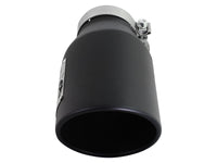 Mach Force-Xp 409 Stainless Steel Clamp-on Exhaust Tip Black 4 Inch Inlet x 6 Inch Outlet x 12 Inch L aFe Power aFe Power