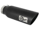 Mach Force-Xp 409 Stainless Steel Clamp-on Exhaust Tip Black 4 Inch Inlet x 6 Inch Outlet x 18 Inch L aFe Power aFe Power