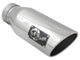 Mach Force-Xp 304 Stainless Steel Clamp-on Exhaust Tip Polished 4 Inch Inlet x 6 Inch Outlet x 15 Inch L Right aFe Power aFe Power