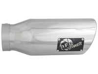 Mach Force-Xp 304 Stainless Steel Clamp-on Exhaust Tip Polished 4 Inch Inlet x 6 Inch Outlet x 15 Inch L Right aFe Power aFe Power