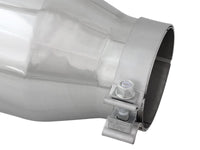 Mach Force-Xp 304 Stainless Steel Clamp-on Exhaust Tip Polished 4 Inch Inlet x 6 Inch Outlet x 15 Inch L Right aFe Power aFe Power