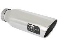 Mach Force-Xp 304 Stainless Steel Clamp-on Exhaust Tip Polished 4 Inch Inlet x 6 Inch Outlet x 18 Inch L aFe Power aFe Power