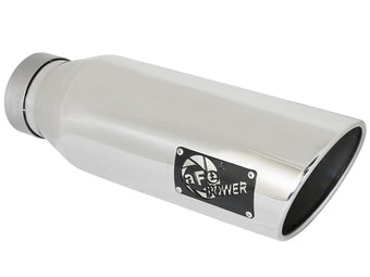 compare product Mach Force-Xp 304 Stainless Steel Clamp-on Exhaust Tip Polished 4 Inch Inlet x 6 Inch Outlet x 18 Inch L aFe Power