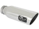 Mach Force-Xp 304 Stainless Steel Clamp-on Exhaust Tip Polished 4 Inch Inlet x 6 Inch Outlet x 18 Inch L aFe Power aFe Power