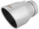 Mach Force-Xp 304 Stainless Steel Clamp-on Exhaust Tip Polished 4 Inch Inlet x 6 Inch Outlet x 9 Inch L aFe Power aFe Power