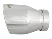 Mach Force-Xp 304 Stainless Steel Clamp-on Exhaust Tip Polished 4 Inch Inlet x 6 Inch Outlet x 9 Inch L aFe Power aFe Power