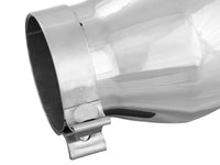 Mach Force-Xp 304 Stainless Steel Clamp-on Exhaust Tip Polished 4 Inch Inlet x 6 Inch Outlet x 9 Inch L aFe Power aFe Power
