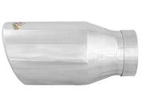 Mach Force-Xp 304 Stainless Steel Clamp-on Exhaust Tip Polished 4 Inch Inlet x 6 Inch Outlet x 12 Inch L aFe Power aFe Power