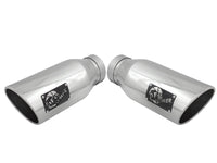 Mach Force-Xp 304 Stainless Steel Clamp-on Exhaust Tip Polished 4 Inch Inlet x 6 Inch Outlet x 15 Inch L Left / Right aFe Power aFe Power