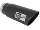 Mach Force-Xp 409 Stainless Steel Clamp-on Exhaust Tip Black 5 Inch Inlet x 6 Inch Outlet x 15 Inch L aFe Power aFe Power