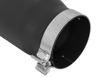 Mach Force-Xp 409 Stainless Steel Clamp-on Exhaust Tip Black 5 Inch Inlet x 6 Inch Outlet x 15 Inch L aFe Power aFe Power